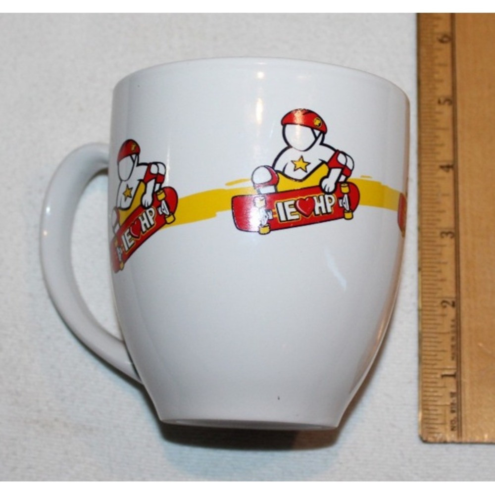 2 white skateboarding coffee mugs 16oz each lot - Picture 3 of 16